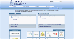 Desktop Screenshot of le-pic.org